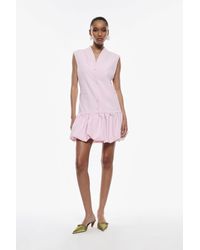 Imperial - Robe courte boutons et volants - Lyst