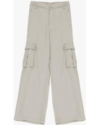 Imperial - Pantalon cargo uni avec poches verticales et latérales - Lyst