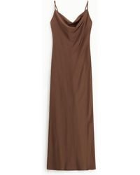 Imperial - Abito Lungo Con Scollo Asimmetrico - Lyst