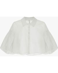 Imperial - Camicia Corta Con Maniche Ampie - Lyst