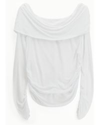 Imperial - Pullover Con Maniche Lunghe E Scollo Bardot - Lyst