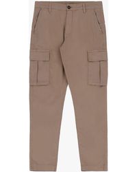 Imperial - Pantaloni Cargo Monocolour Con Tasche Verticali - Lyst