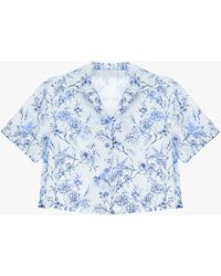 Imperial - Camicia Cropped Fantasia Floreale - Lyst