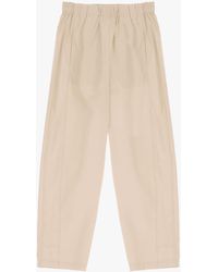 Imperial - Pantalon 7/8 slim pur coton à poches verticales - Lyst
