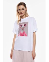 Imperial - Camiseta Cuello Redondo Manga Corta Estampada - Lyst
