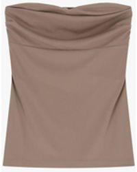 Imperial - Top Senza Maniche Con Scollo Cuore - Lyst