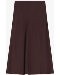 Imperial - Falda De Corte Midi Monocromática - Lyst