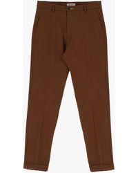 Imperial - Pantaloni Slim-Fit Monocolour Con Piega Stirata - Lyst