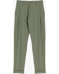 Imperial - Pantaloni Slim-Fit Con Tasche Verticali E Pinces - Lyst