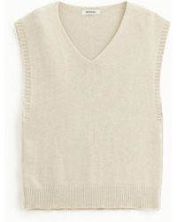 Imperial - Maglia Smanicata Con Scollo A V - Lyst
