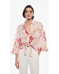 Imperial - Camisa Estampada Con Cierre De Botones - Lyst