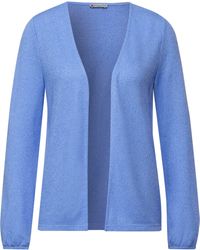 Street One Shirtjacke Style Nette, in Melange Optik - Blau