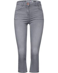DSquared² Denim Andere materialien jeans in Grau Damen Bekleidung Jeans Capri-Jeans und cropped Jeans 