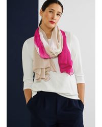 Street One Schal, aus softem Materialmix - Pink