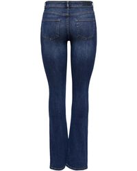 ONLY Bootcut-Jeans "ONLBLUSH MID FLARED DNM TAI021" - Blau