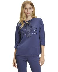 Betty Barclay Synthetik Sweatshirt in Blau Training und Fitnesskleidung Sweatshirts Damen Bekleidung Sport- 