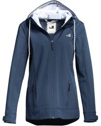Ocean Sportswear Softshelljacke "aus nachhaltig recyceltem Polyester", mit  Kapuze in Blau | Lyst DE