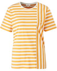 S.oliver T-Shirt, mit Längs- und Querstreifen - Mettallic