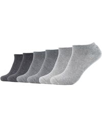 S.oliver Sneakersocken, (Packung, 6 Paar), Socken mit weichem Bund - Grau