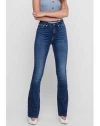 ONLY Bootcut-Jeans ONLPAOLA LIFE HW FLARED - Blau