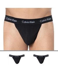 Calvin Klein Pour des s Lot de 2 Strings - Noir