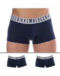 Bikkembergs - Lot de 2 Boxers Essential Coton Bleu - Lyst