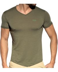 ES COLLECTION - T-Shirt Flame Vert - Lyst