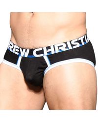 Andrew Christian Coolflex Modal Active Briefs With Show-it - Black