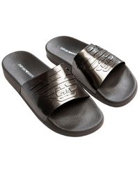Emporio Armani Sandales Metallic - Gris