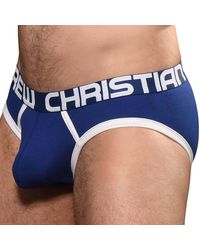 Andrew Christian - Slip Bulge C-Ring Bleu - Lyst