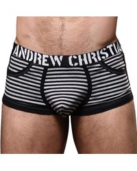 Andrew Christian - Shorty Almost Naked Prison Pocket Rayé - Lyst