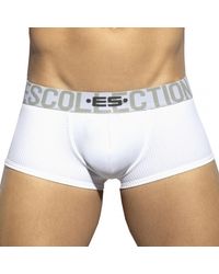 ES COLLECTION Boxer Court Recycled Rib - Blanc
