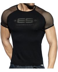 ES COLLECTION - T-Shirt Raglan Mesh - Lyst
