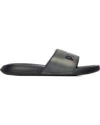 puma popcat quilted slides