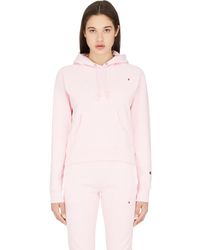 Champion Reverse Weave C Logo Pullover Hoodie - Pink