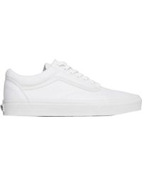 all white old skool vans womens