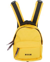 MSGM Small Micro Logo Backpack - Yellow