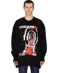 DSquared² Printed Sweatshirt - Black