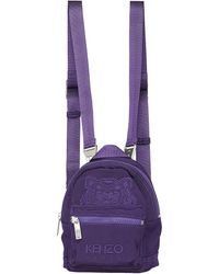KENZO Mini Canvas Kampus Tiger Backpack - Purple