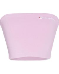 pink champion tube top