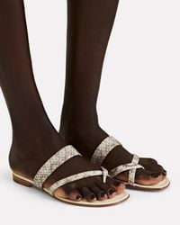 Manolo Blahnik Flat sandals for Women - Up to 51% off at Lyst.com