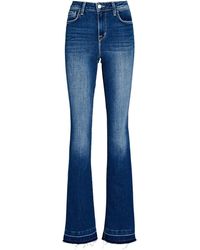 L'Agence Ruth High-rise Straight Leg Jeans - Blue