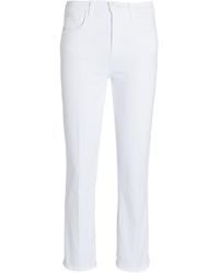 L'Agence Alexia High-rise Straight-leg Jeans - White