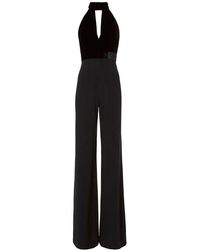 Lyst - Ella Moss Sequined-top Wide-leg Jumpsuit in Black