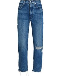Mother The Tomcat Ankle Jeans - Blue