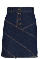 shona joy denim skirt