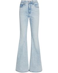 Veronica Beard Sheridan Paneled High-rise Flared Jeans in Blue | Lyst