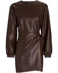 Intermix Fleur Tie-waist Mini Shirt 