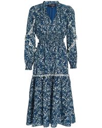 Intermix Corinna Floral Midi Dress - Blue