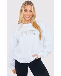 In The Style - Bride Crew Neck Sweatshirt - Lyst